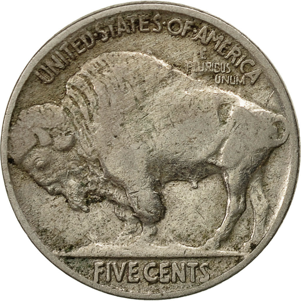 Coin, United States, Buffalo Nickel, 5 Cents, 1913, U.S. Mint, Philadelphia