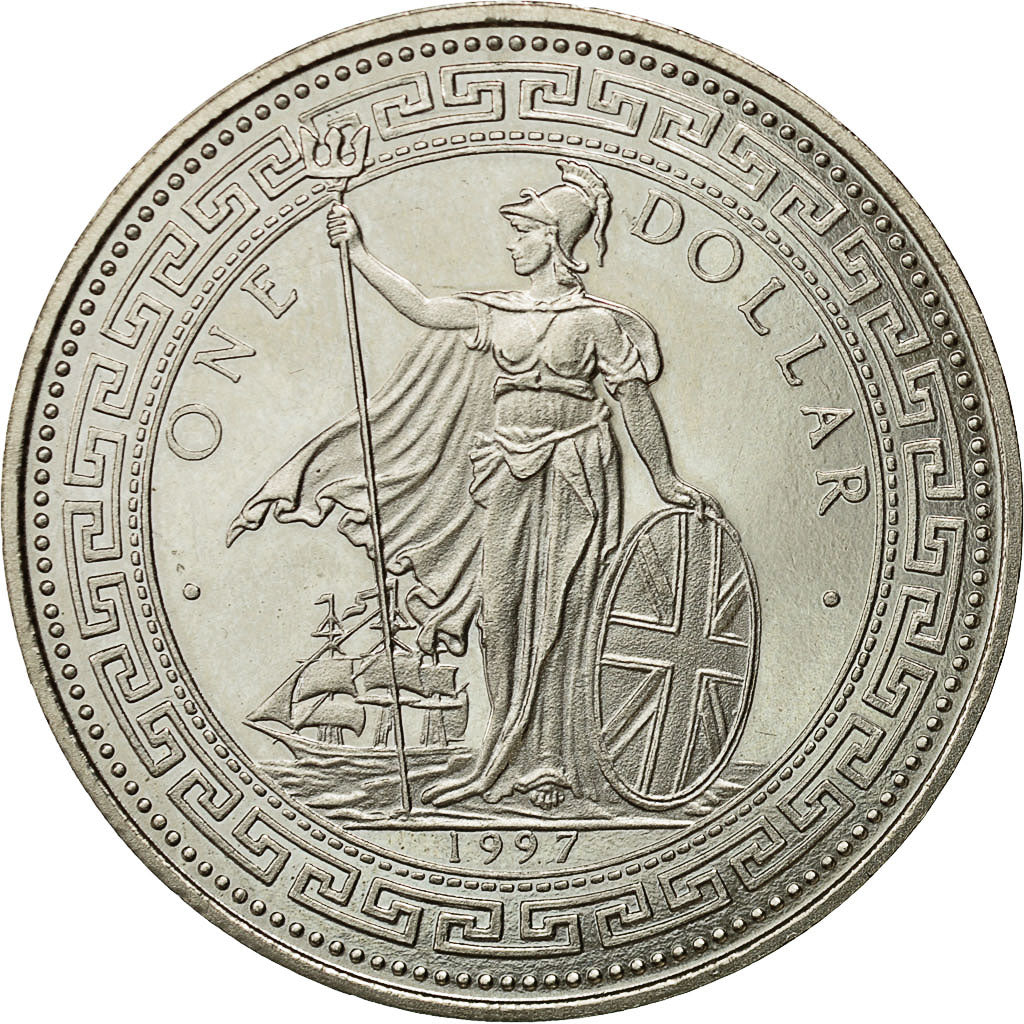 Coin, Hong Kong, Dollar, 1997, British Royal Mint, MS(65-70), Nickel