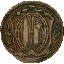 Coin, SWISS CANTONS, SCHWYZ, Rappen, 1845, EF(40-45), Copper, KM:65