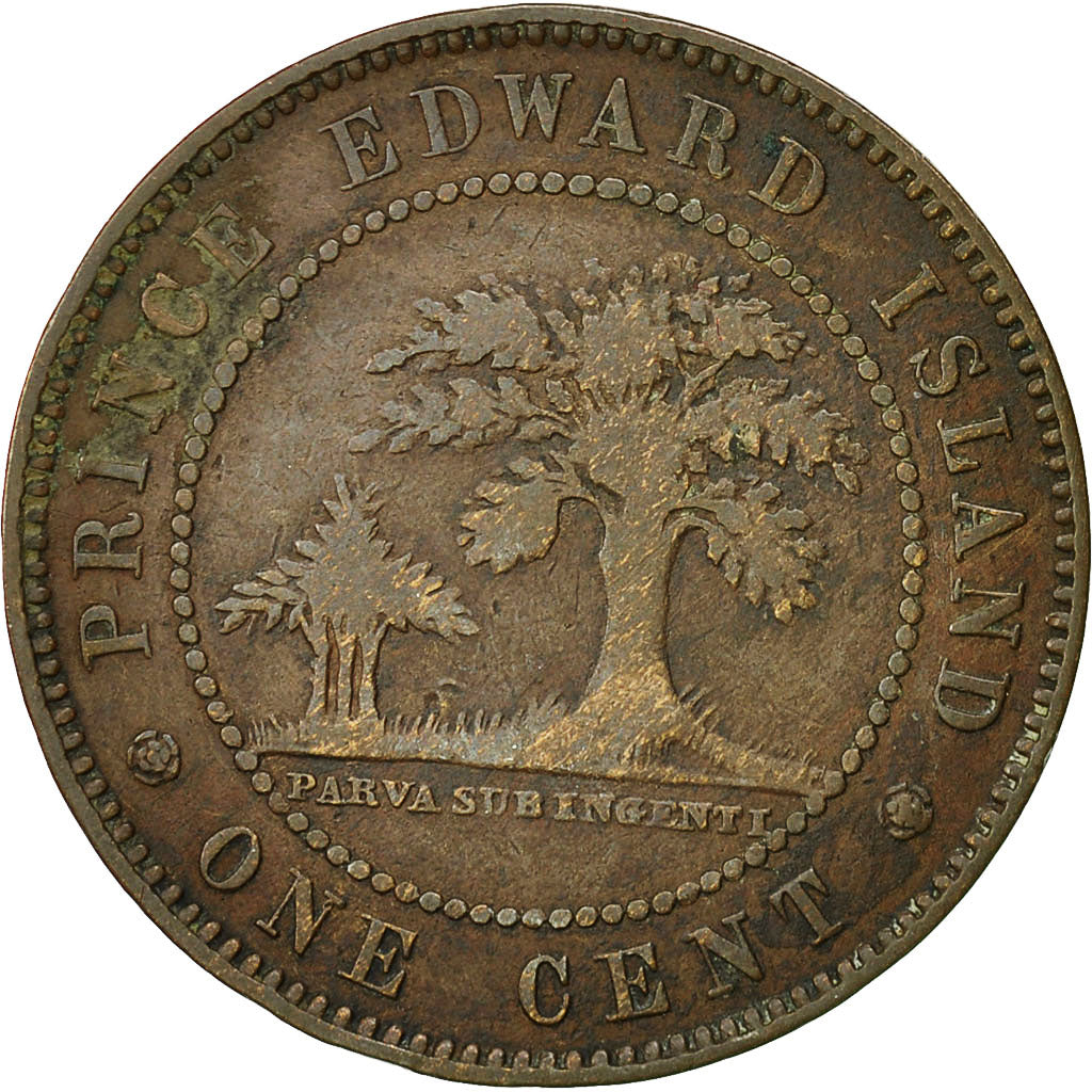 Coin, PRINCE EDWARD ISLAND, Cent, 1871, Royal Canadian Mint, Ottawa, VF(30-35)