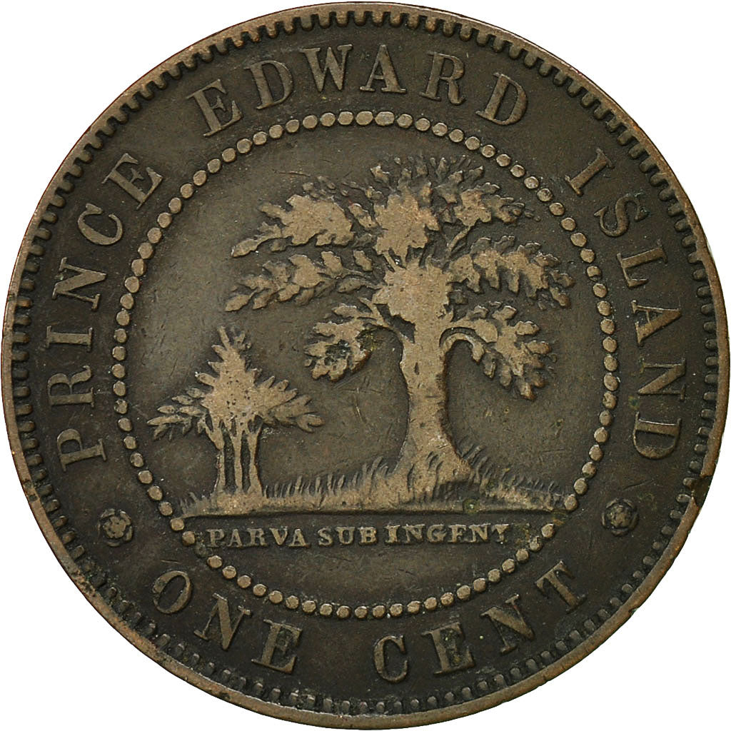 Coin, PRINCE EDWARD ISLAND, Cent, 1871, Royal Canadian Mint, Ottawa, VF(30-35)