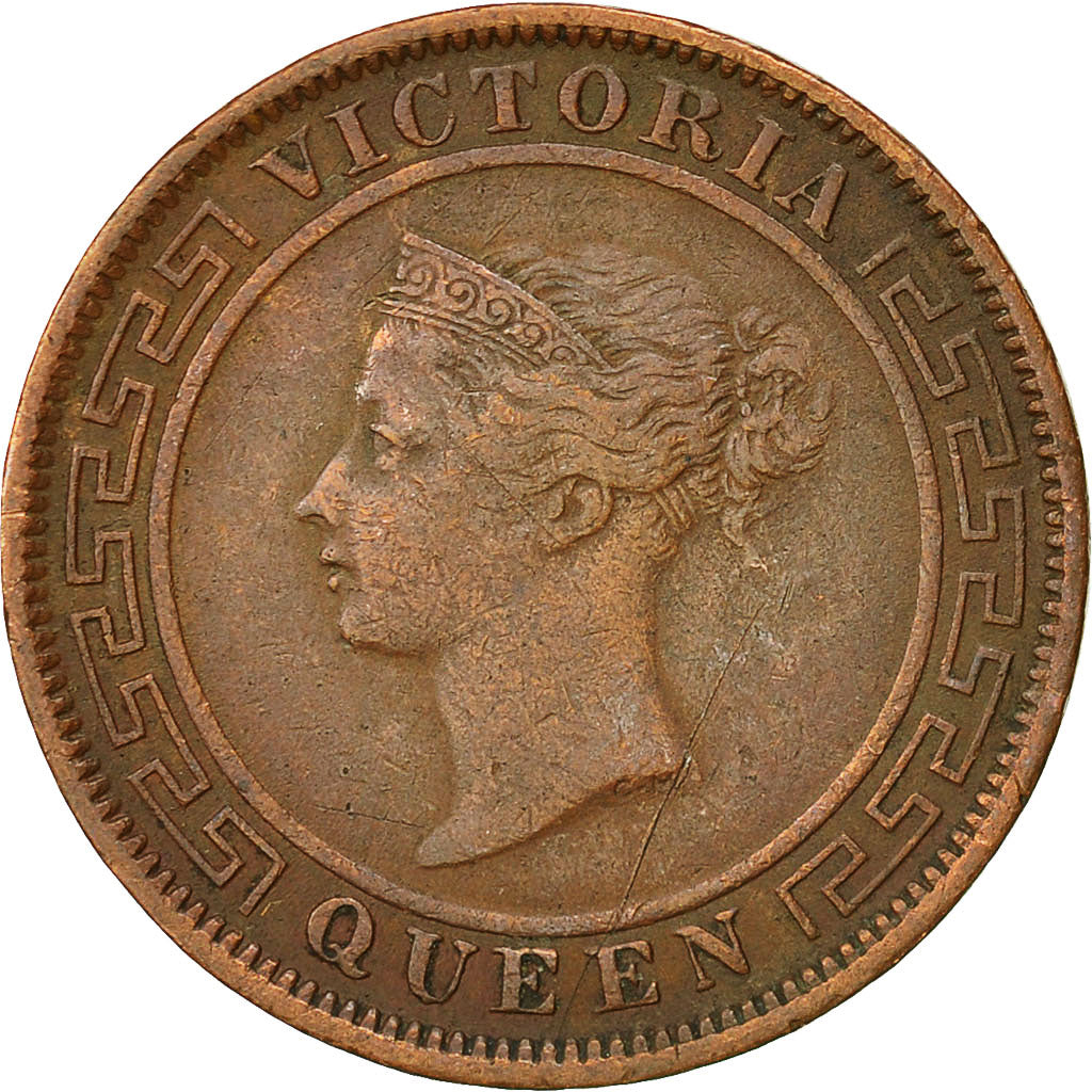 Coin, Ceylon, Victoria, Cent, 1870, EF(40-45), Copper, KM:92