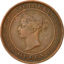 Moneda, Ceilán, Victoria, Cent, 1870, MBC, Cobre, KM:92