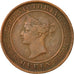 Munten, Ceylon, Victoria, Cent, 1870, ZF, Koper, KM:92