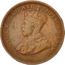 Moneta, Ceylon, George V, Cent, 1928, BB, Rame, KM:107