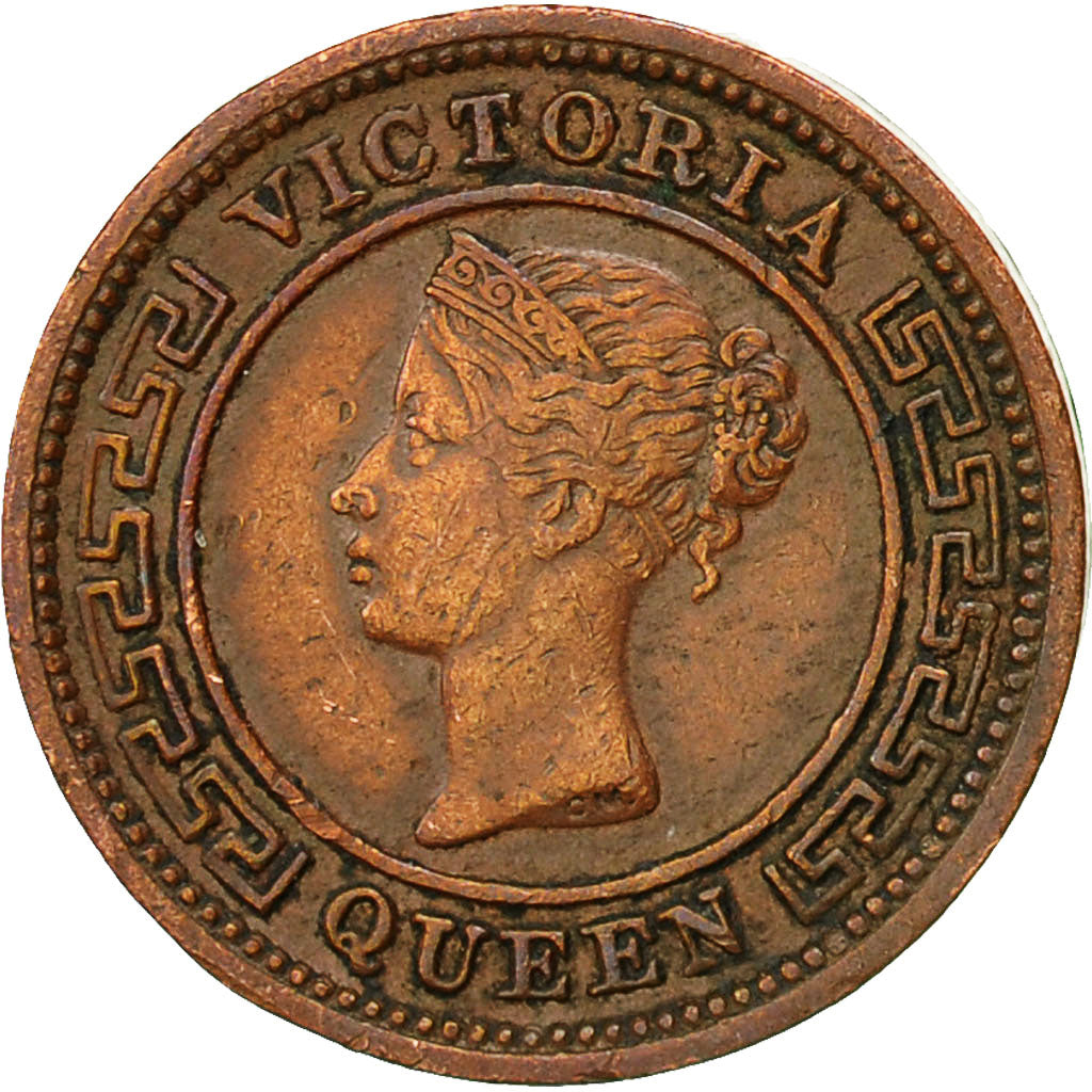 Coin, Ceylon, Victoria, 1/4 Cent, 1890, AU(55-58), Copper, KM:90