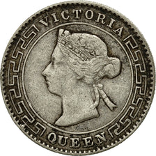Coin, Ceylon, Victoria, 10 Cents, 1893, VF(30-35), Silver, KM:94