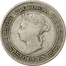Coin, Ceylon, Victoria, 10 Cents, 1900, VF(20-25), Silver, KM:94