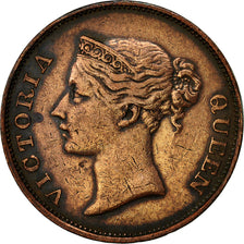 Moneta, Insediamenti dello Stretto, Victoria, Cent, 1845, BB, Rame, KM:3