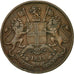 Coin, INDIA-BRITISH, 1/4 Anna, 1835, Bombay, EF(40-45), Copper, KM:446.2