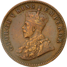 Munten, INDIA-BRITS, George V, 1/4 Anna, 1916, Calcutta, ZF, Bronze, KM:512