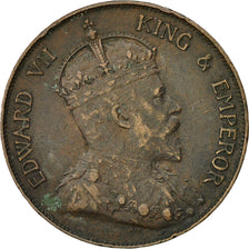 Coin, Hong Kong, Edward VII, Cent, 1905, Heaton, EF(40-45), Bronze, KM:11