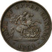 gettoni, Canada, UPPER CANADA, 1/2 Penny, 1854, Birmingham, SPL-, Rame, KM:Tn2