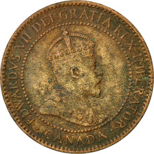 Moneda, Canadá, Edward VII, Cent, 1908, Royal Canadian Mint, Ottawa, BC+