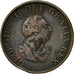 Coin, Great Britain, George III, 1/2 Penny, 1799, EF(40-45), Copper, KM:647