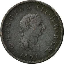 Coin, Great Britain, George III, 1/2 Penny, 1807, VF(30-35), Copper, KM:662