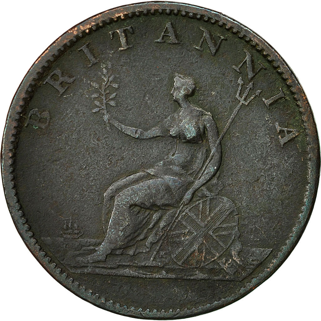 Coin, Great Britain, George III, 1/2 Penny, 1807, VF(30-35), Copper, KM:662