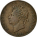 Coin, Great Britain, George IV, 1/2 Penny, 1826, EF(40-45), Copper, KM:692