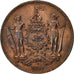 Coin, BRITISH NORTH BORNEO, Cent, 1889, Heaton, Birmingham, MS(60-62), Bronze