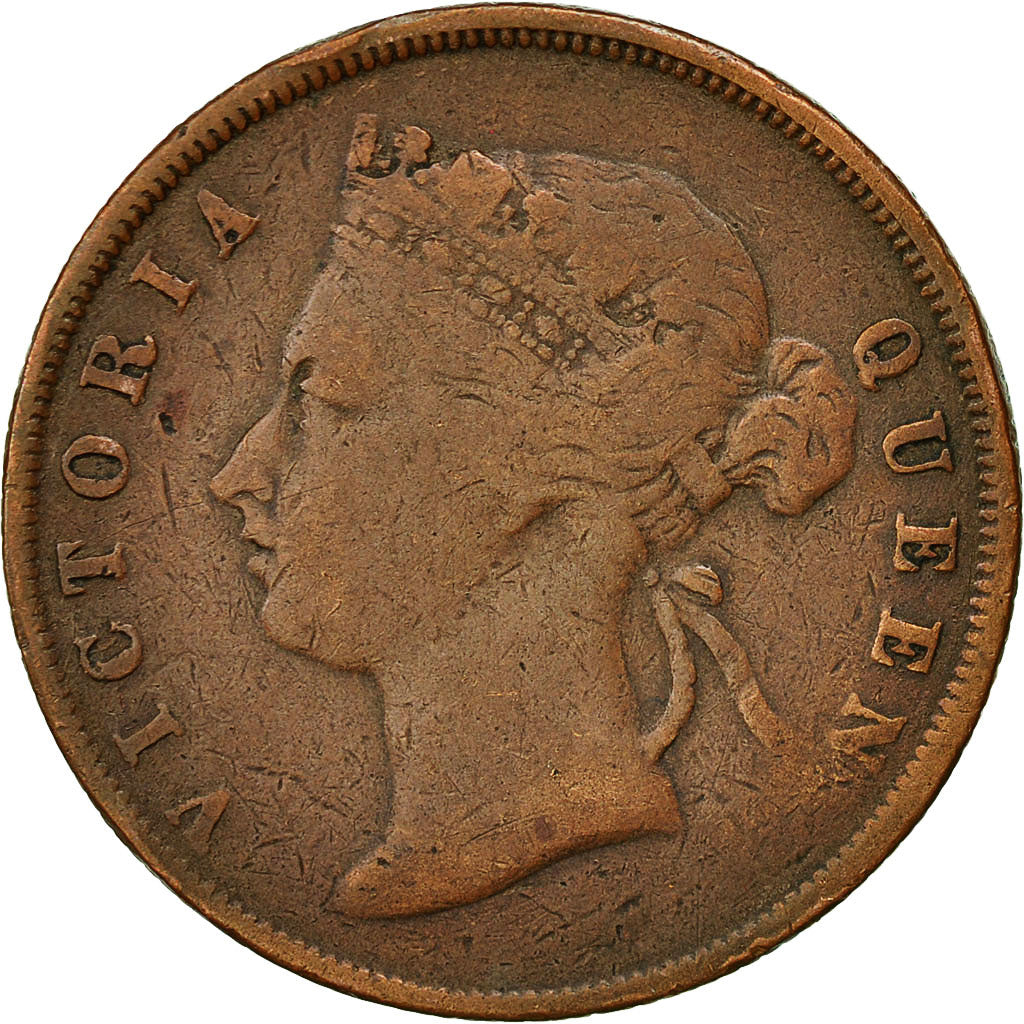 Coin, Straits Settlements, Victoria, Cent, 1897, Heaton, VF(30-35), Bronze