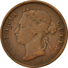 Coin, Straits Settlements, Victoria, Cent, 1897, Heaton, VF(30-35), Bronze
