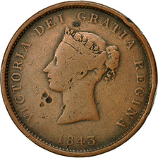 jeton, NEW BRUNSWICK, 1 Penny Token, 1843, Royal Canadian Mint, Ottawa, TB