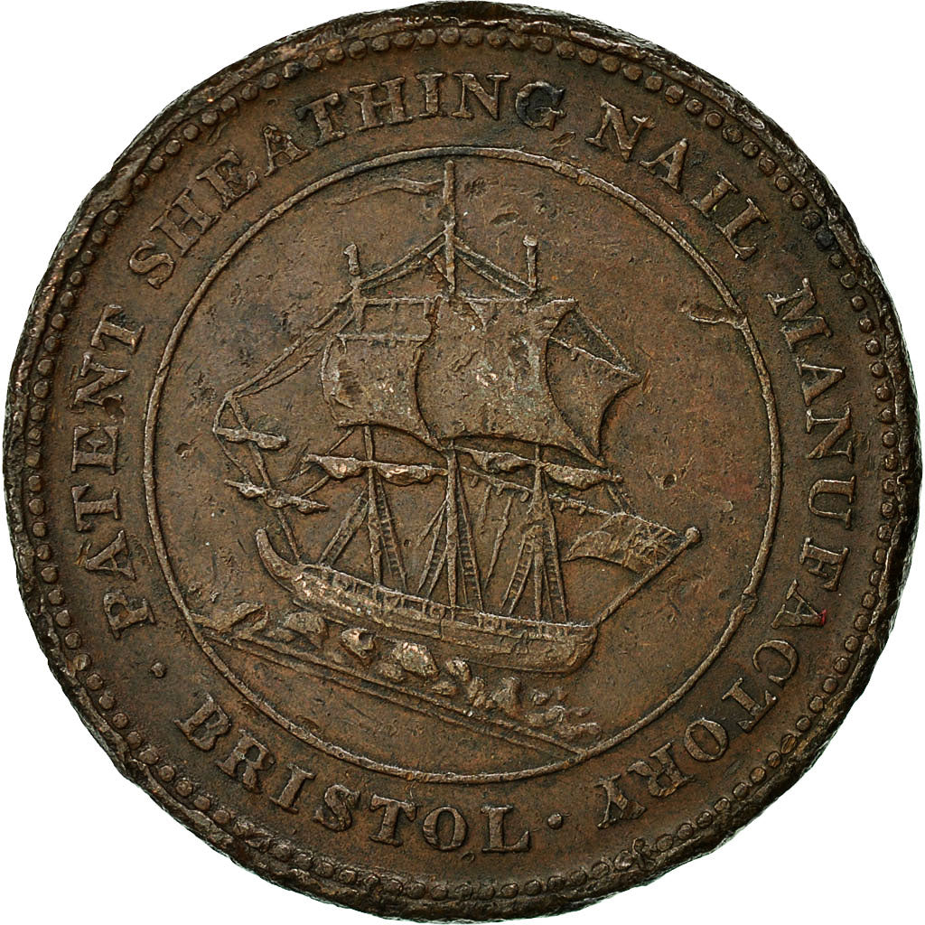 gettoni, Gran Bretagna, Gloucestershire, Penny Token, 1811, BB, Rame