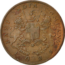 Coin, INDIA-BRITISH, 1/2 Anna, 1834, Bombay, EF(40-45), Copper, KM:253