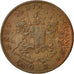 Coin, INDIA-BRITISH, 1/2 Anna, 1834, Bombay, EF(40-45), Copper, KM:253
