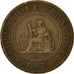 Coin, FRENCH INDO-CHINA, Cent, 1887, Paris, EF(40-45), Bronze, KM:1