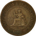 Monnaie, FRENCH INDO-CHINA, Cent, 1887, Paris, TTB, Bronze, KM:1