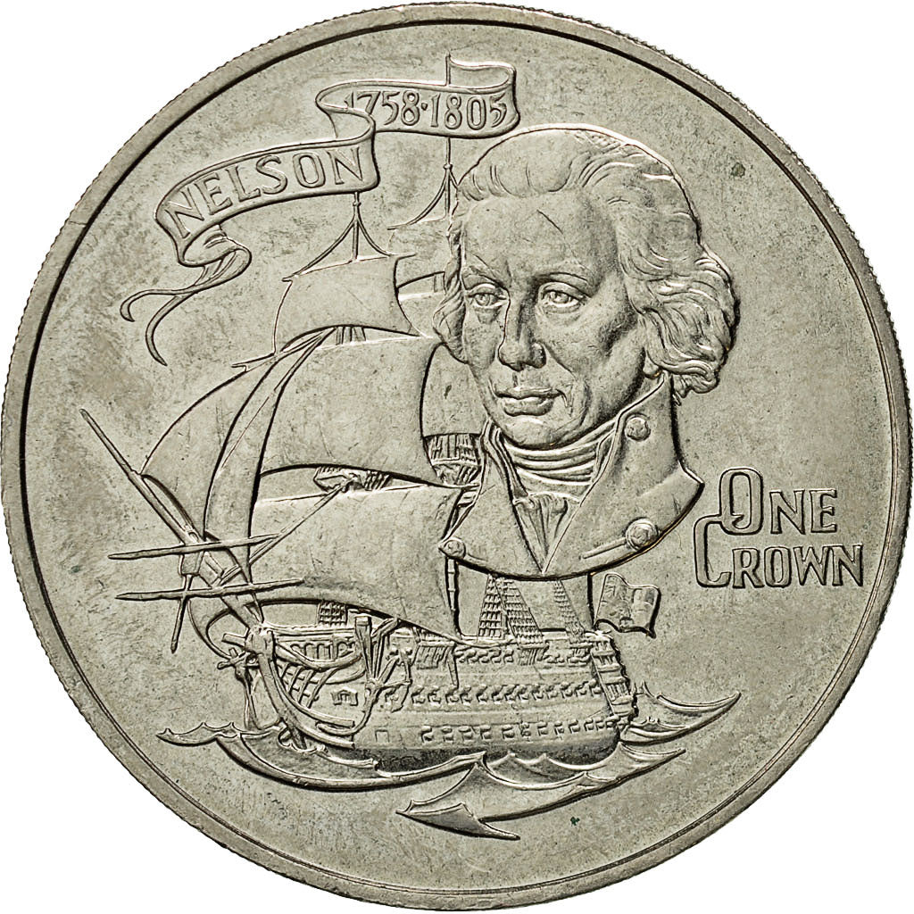 Coin, Gibraltar, Elizabeth II, Crown, 1980, British Royal Mint, MS(60-62)