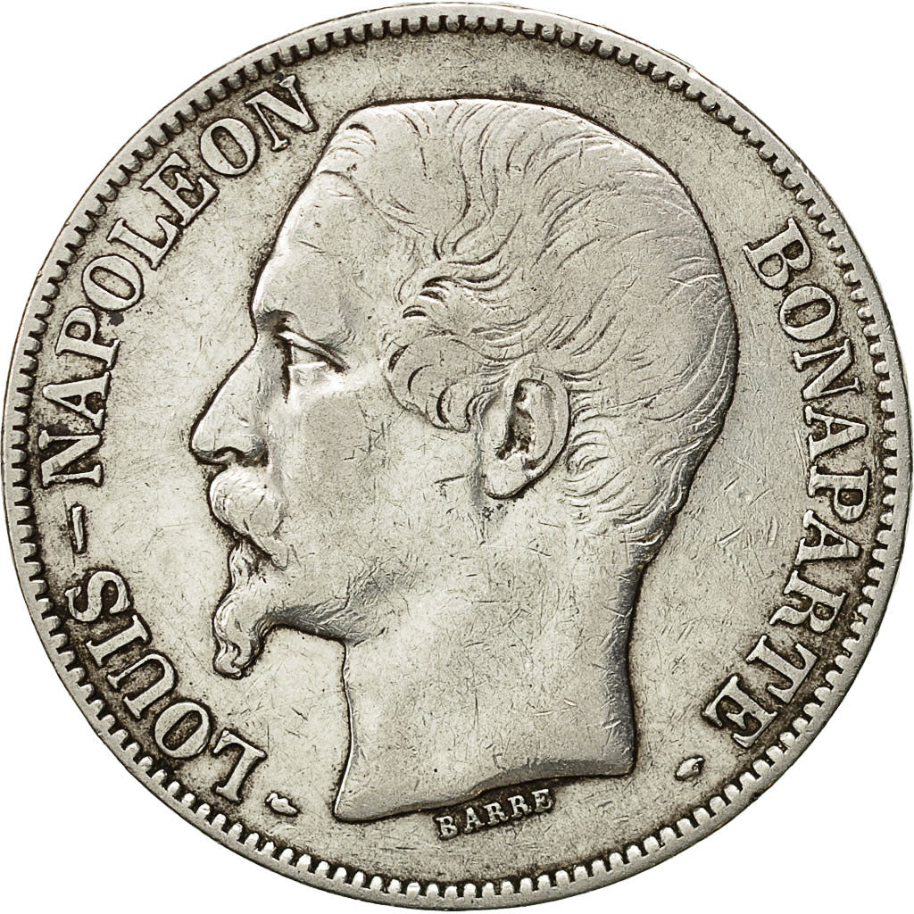 Moneta, Francia, Napoléon III, 5 Francs, 1852, Paris, BB, Argento, KM:773.1