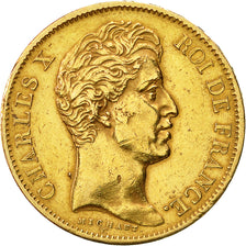 Coin, France, Charles X, 40 Francs, 1828, Paris, EF(40-45), Gold, KM:721.1
