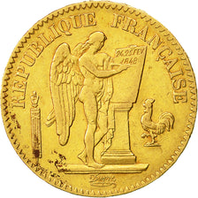 Moneta, Francia, Génie, 20 Francs, 1848, Paris, BB, Oro, KM:757, Gadoury:1032