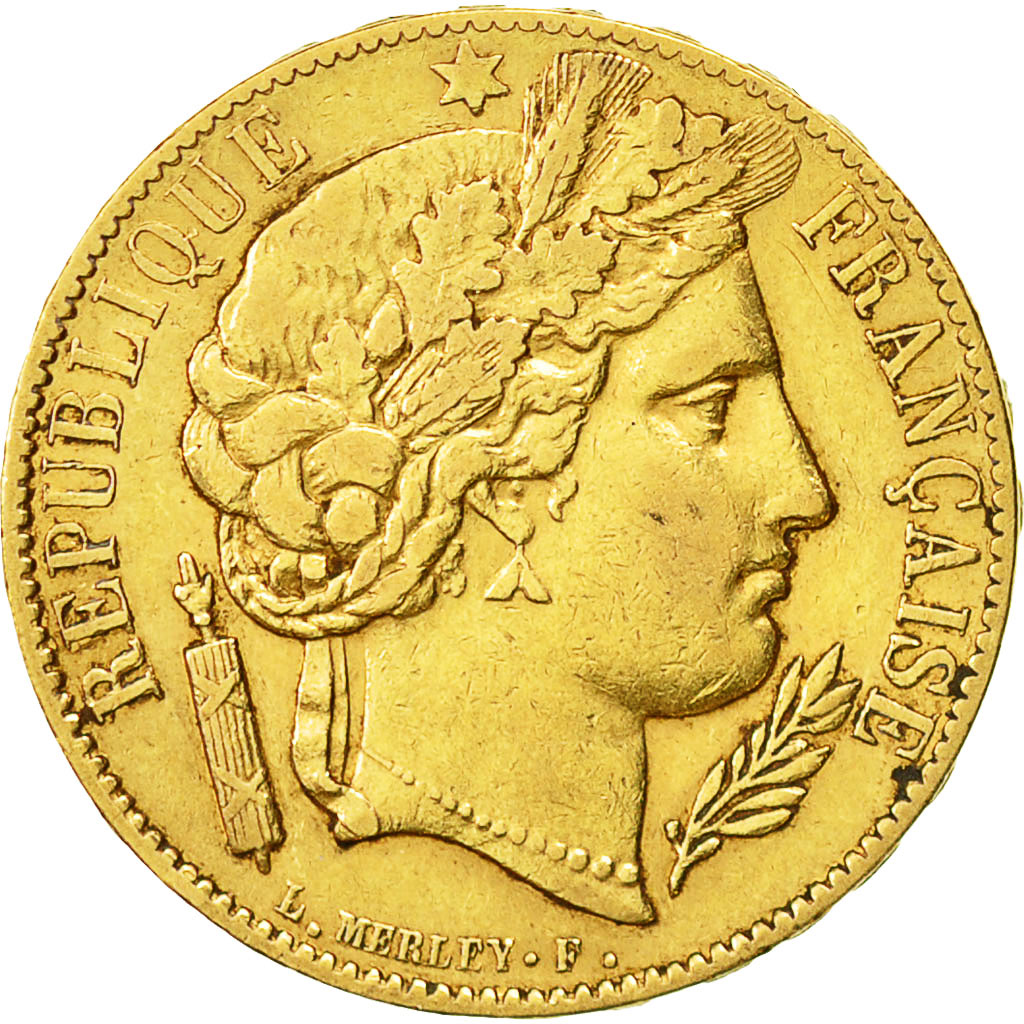 Munten, Frankrijk, Cérès, 20 Francs, 1851, Paris, ZF+, Goud, KM:762