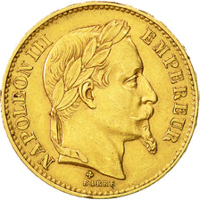 Monnaie, France, Napoleon III, Napoléon III, 20 Francs, 1869, Strasbourg, SUP
