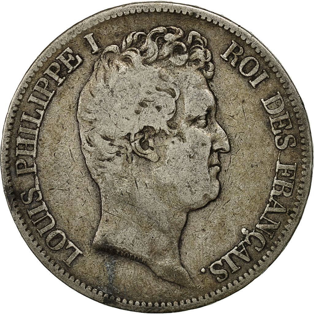 Coin, France, Louis-Philippe, 5 Francs, 1831, Paris, VF(20-25), Silver