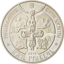 Moneda, Ucrania, Christianization of Kievan Rus', 5 Hryven, 2013, Kyiv, SC+