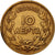Moneta, Grecia, George I, 10 Lepta, 1882, Paris, BB, Rame, KM:55