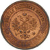 Coin, Russia, Nicholas II, 3 Kopeks, 1914, St. Petersburg, MS(60-62), Copper
