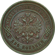 Coin, Russia, Nicholas II, 2 Kopeks, 1896, St. Petersburg, MS(60-62), Copper
