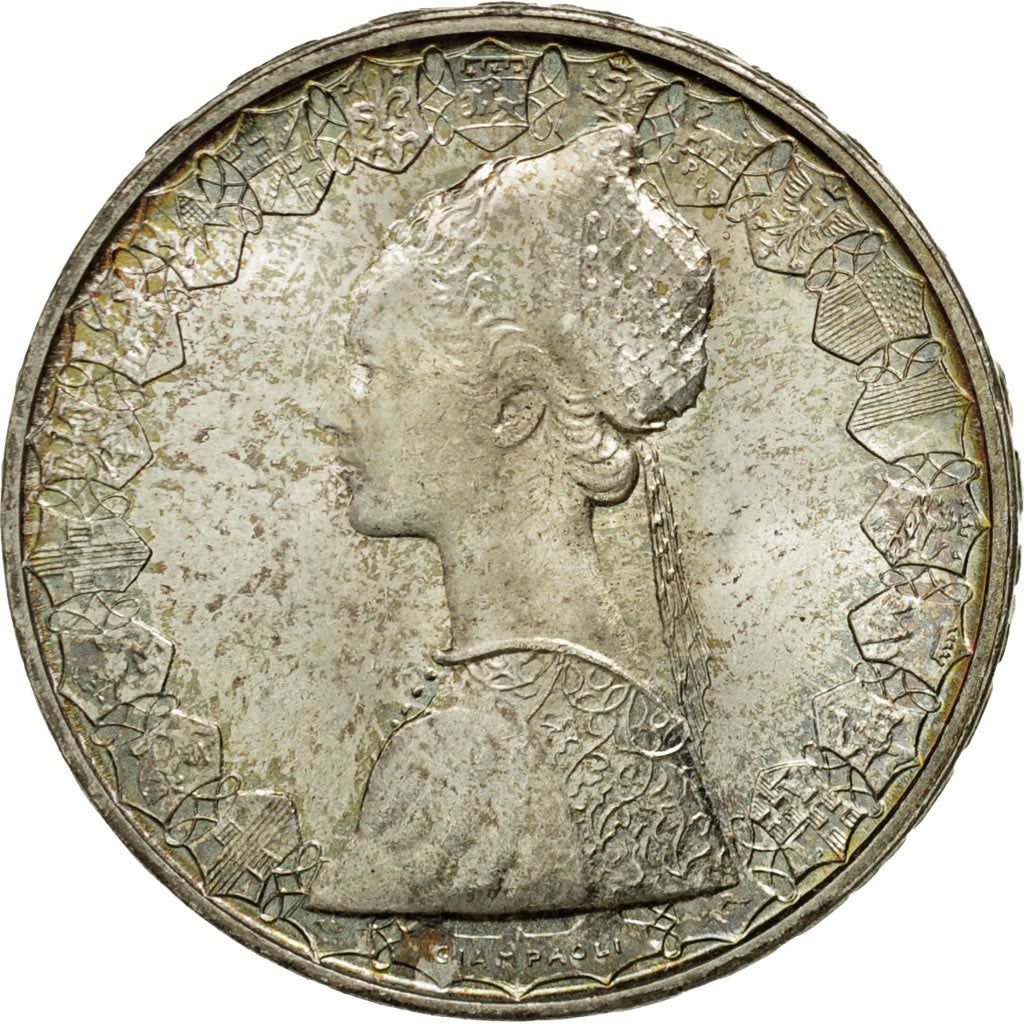 Coin, Italy, 500 Lire, 1965, Rome, AU(55-58), Silver, KM:98