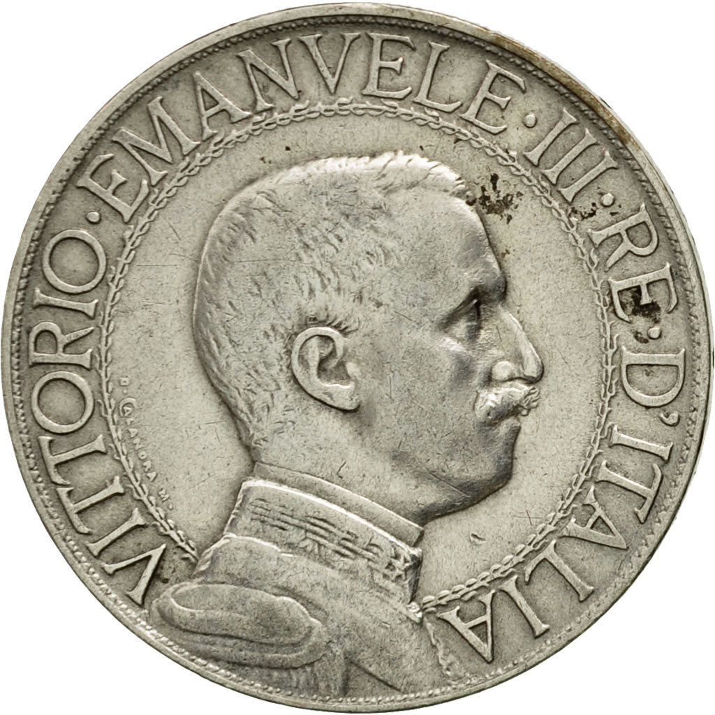 Coin, Italy, Vittorio Emanuele III, Lira, 1913, Rome, AU(50-53), Silver, KM:45