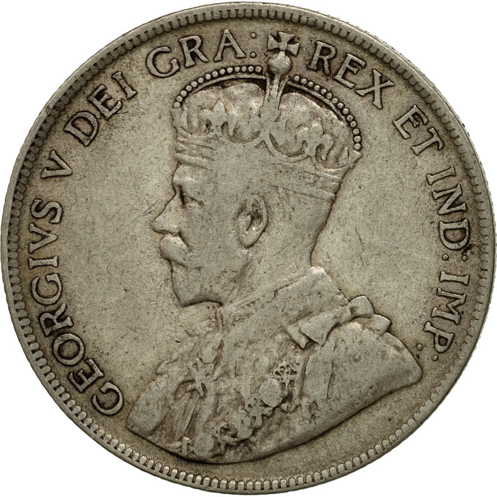Coin, NEWFOUNDLAND, 50 Cents, 1919, Royal Canadian Mint, Ottawa, EF(40-45)