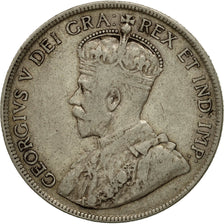 Moneta, Terranova, 50 Cents, 1919, Royal Canadian Mint, Ottawa, BB, Argento