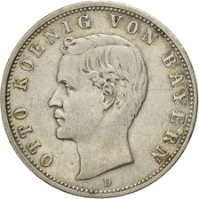 Coin, German States, BAVARIA, Otto, 2 Mark, 1904, Munich, EF(40-45), Silver