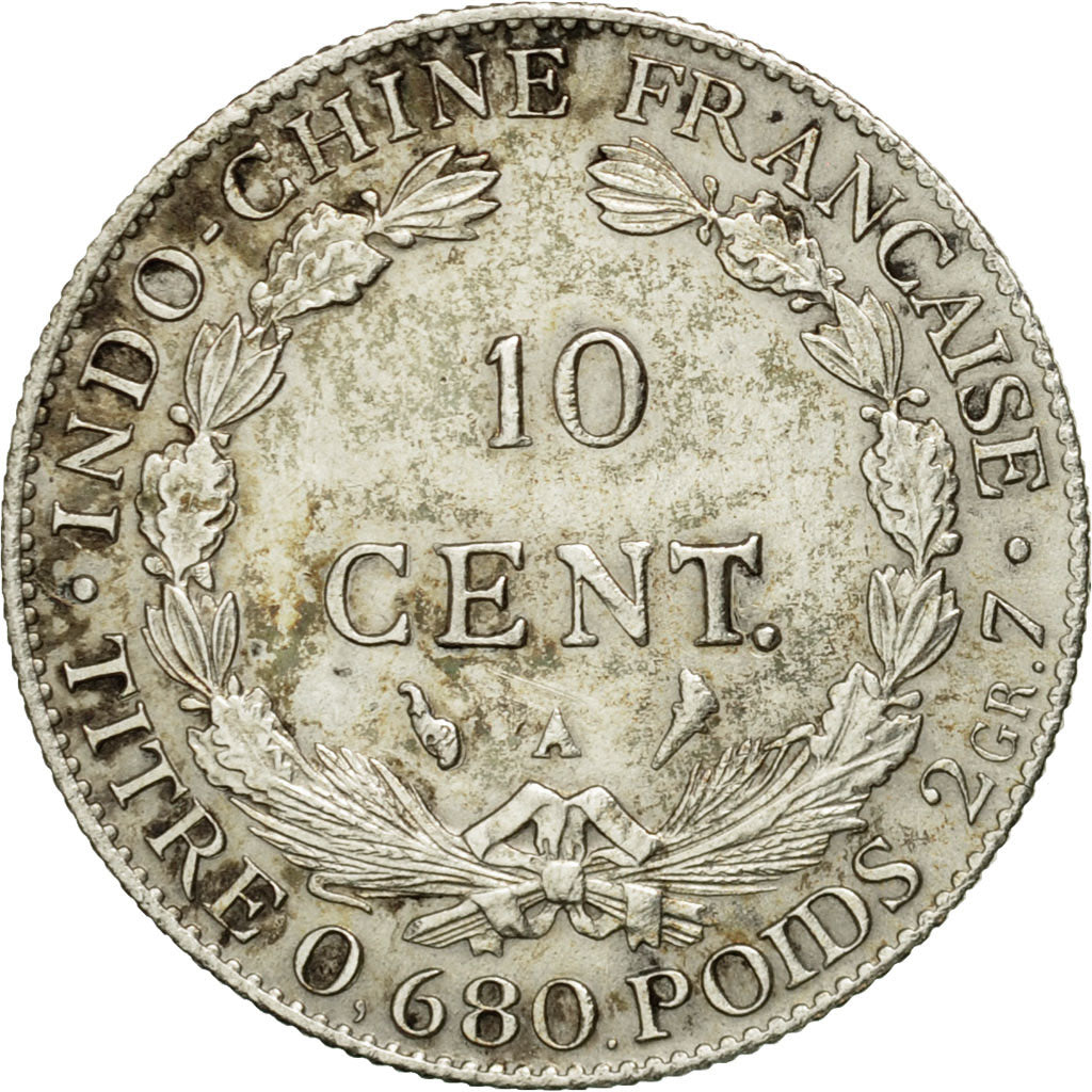 Monnaie, FRENCH INDO-CHINA, 10 Cents, 1922, Paris, SUP+, Argent, KM:16.1