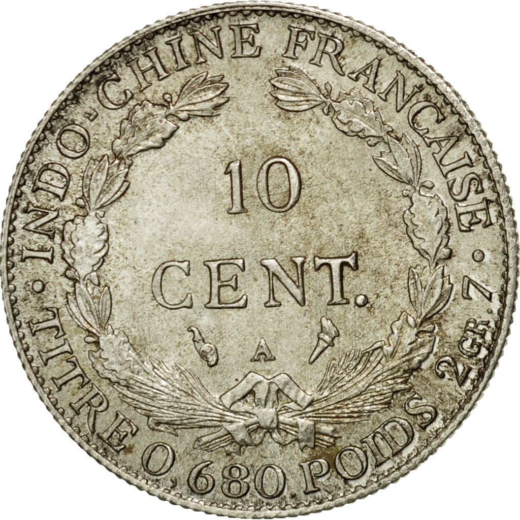Monnaie, FRENCH INDO-CHINA, 10 Cents, 1929, Paris, SUP+, Argent, KM:16.1