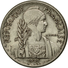 Münze, FRENCH INDO-CHINA, 10 Cents, 1940, Paris, VZ, Nickel, KM:21.1